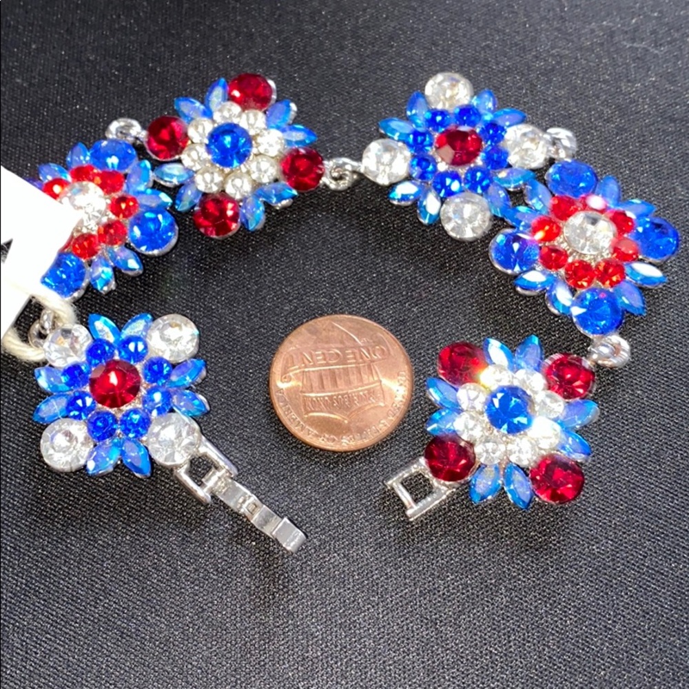 Tiramisu Rhinestones Bracelet Vintage links
